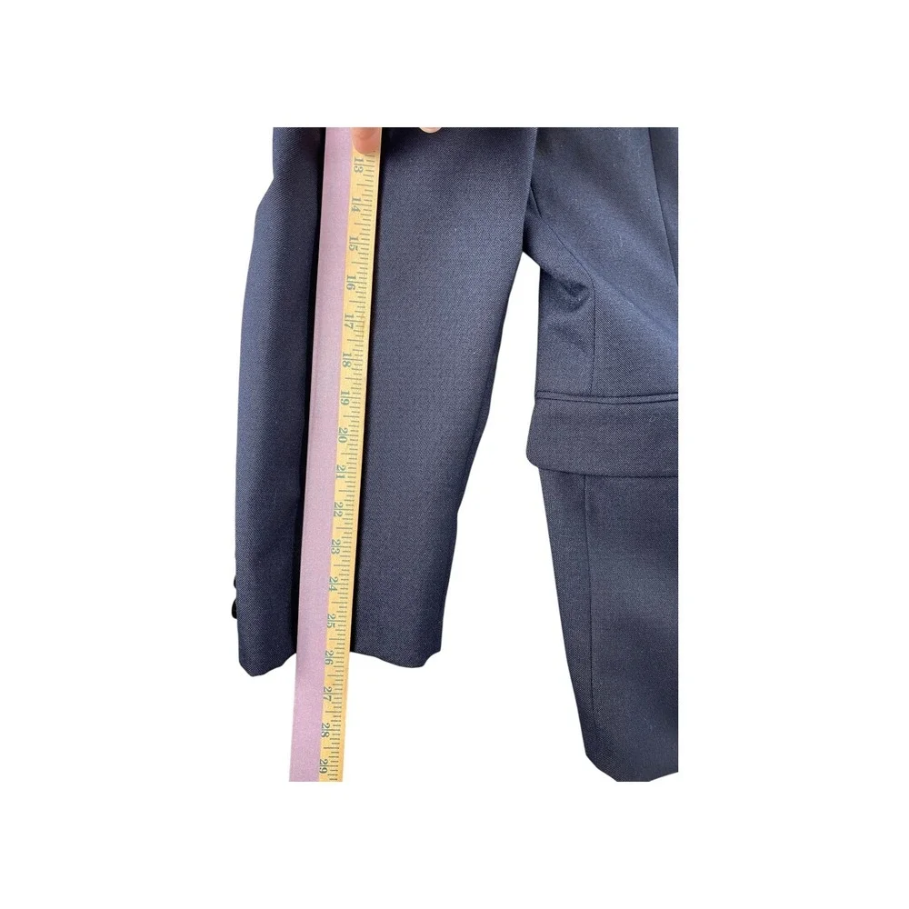 Meeting Street Navy Wool Blend Blazer 46‎ Long Mens Classic Fit Gold Buttons